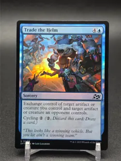 MTG - Trade the Helm FOIL #69 Aetherdrift Foil Mint Magic the Gathering - Image 1
