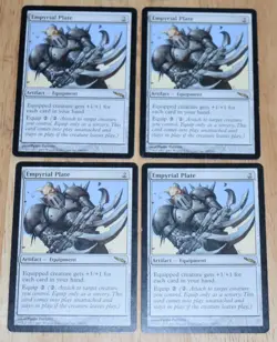 MTG 4x Rare Artifact Equipment EMPYRIAL PLATE - Image 1
