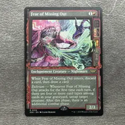 Fear of Missing Out - Duskmourn House of Horror (DSK) #316 NM Showcase MTG - Image 1