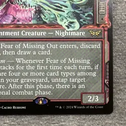Fear of Missing Out - Duskmourn House of Horror (DSK) #316 NM Showcase MTG - Image 5