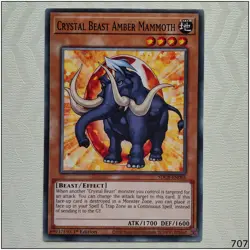 Crystal Beast Amber Mammoth - SDCB-EN005 - Common 1st Edition Yugioh - Image 1