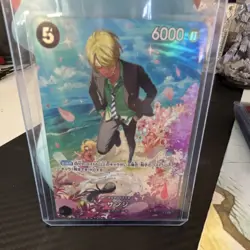 Bandai Sanji ST07-007 ST07 One Piece Card Game SR Foil Alt Art 6000 JP - Image 1