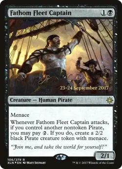 MTG Fathom Fleet Captain Pre-release FOIL XLN #106 Ixalan Magic the Gathering NM - Image 1