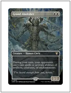 Grand Abolisher, Borderless Art, Commander Masters, Magic MTG NM - Image 1