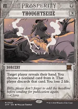 Thoughtseize [OTP] #20 NM MTG - Image 1
