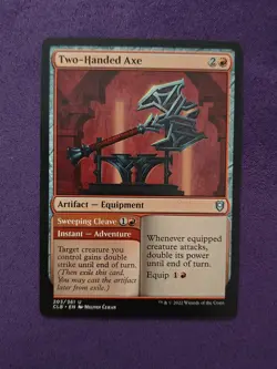 Two-Handed Axe Sweeping Cleave 203 Battle for Baldur's Gate CLB NM MTG - Image 1