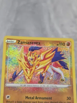 Zamazenta Pokemon Vivid Voltage 102/185 Amazing Rare Holofoil - C812 - Image 2
