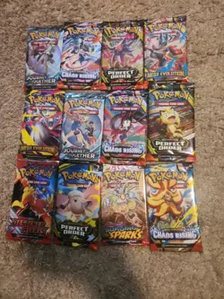 Pokemon TCG Booster Pack Lot (12) New & Sealed Ready to Ship In Hand - Image 1