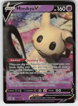 Mimikyu V Ultra Rare SWSH09: Brilliant Stars 068/172 Pokemon - Image 1