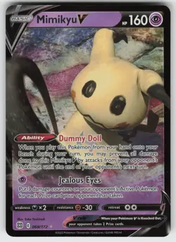 Mimikyu V Ultra Rare SWSH09: Brilliant Stars 068/172 Pokemon - Image 1