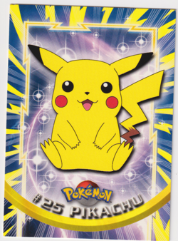1999 Topps Pokemon #25 Pikachu TV Animation Edition Series MINT - Image 1