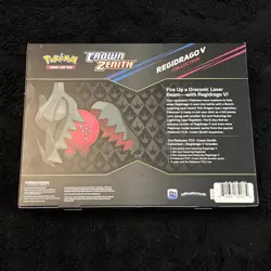 Pokemon TCG Sword & Shield Crown Zenith Regidrago V Collection Sealed Box - Image 2