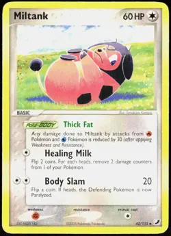 Miltank 42/115 Uncommon Unseen Forces Pokemon Moderately Played - Image 1