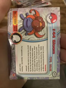 Pokemon Gloom #44 Topps TV Animation Edition Black Foil Near Mint - Image 2