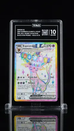 ESPEON EX 2025 POKEMON SCARLET & VIOLET BLACK STAR PROMOS #175 TAG 10 - Image 1