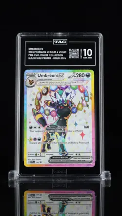 UMBREON EX 2025 POKEMON SCARLET & VIOLET BLACK STAR PROMOS #176 TAG 10 - Image 1