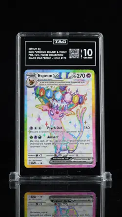 ESPEON EX 2025 POKEMON SCARLET & VIOLET BLACK STAR PROMOS #175 TAG 10 - Image 1