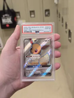 2020 Pokemon SM Black Star Promo Eevee GX #SM242 PROMO TAG Team PSA 10 SM 242 - Image 1