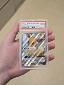 2020 Pokemon SM Black Star Promo Eevee GX #SM242 PROMO TAG Team PSA 10 SM 242 - Image 2