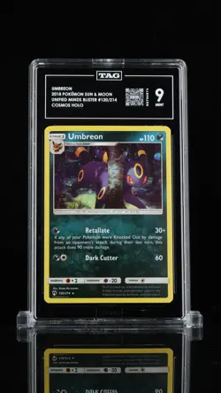 UMBREON 2018 POKEMON SUN & MOON #120/214 LOST THUNDER TAG 9 - Image 1