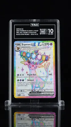 ESPEON EX 2025 POKEMON SCARLET & VIOLET BLACK STAR PROMOS #175 TAG 10 - Image 1