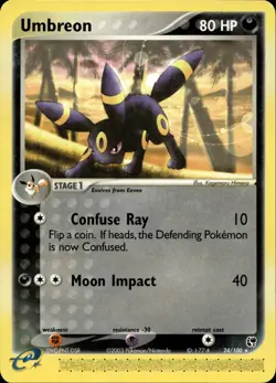 Umbreon 24/100 Rare Sandstorm LP - Image 1