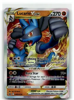 Lucario VSTAR SWSH214 Holo Promo Sword & Shield Promo Pokemon NM b6 - Image 1