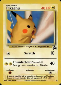 Pikachu 26 Promo Wizards Black Star Promos LP - Image 1