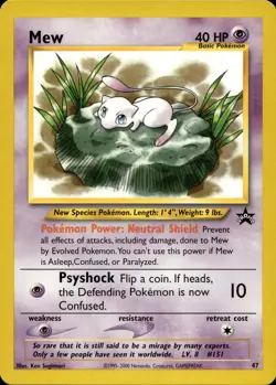 Mew 47 Promo Wizards Black Star Promos Multi Item Discount NM - Image 1