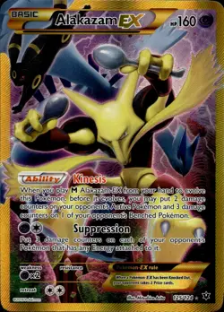 Alakazam EX 125/124 Secret Rare Fates Collide LP - Image 1