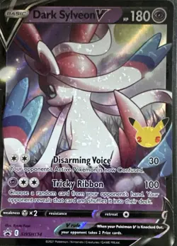 Dark Sylveon V SWSH134 Holo Promo Sword & Shield Promo Pokemon Near Mint - Image 1