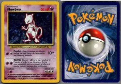 1999 Pokemon, Base Set, #10/102 Mewtwo, Holo Rare - Image 1