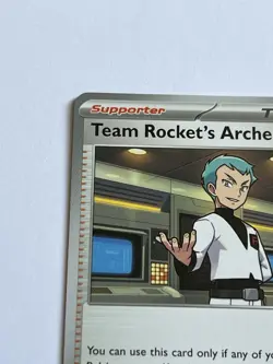 Team Rockets Archer 170 / 182 Pokemon Destined Rivals 2025 Mint - 9.0 + Non Holo - Image 5