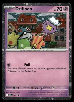 Drifloon 005 Holo Promo ME: Mega Evolution Promo Pokemon NM/M - Image 1
