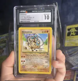 2001 Pokemon League Hitmontop CGC 10 English #37 Black Star Promos - Image 1