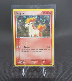 Pokemon TCG Ponyta 76/112 EX FireRed & LeafGreen Holo 2004 - Image 1