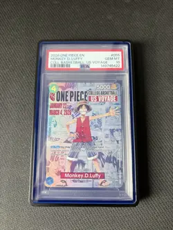 2026 ONE PIECE PROMO COLLEGE BASKETBALL U.S. VOYAGE #P-055 MONKEY D LUFFY PSA 10 - Image 1