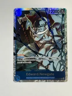 Edward.Newgate OP13-042 SR ONE PIECE Tcg Game NM Blue - Image 1