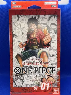 SEALED One Piece Starter Deck 1: Straw Hat Crew ST01 RED Monkey.D.Luffy - Image 1