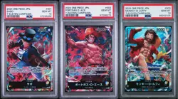 SET 3 PSA 10 GEM MINT JAPANESE ONE PIECE Sabo Ace Luffy ST13-001 ST13-2 ST13-003 - Image 1