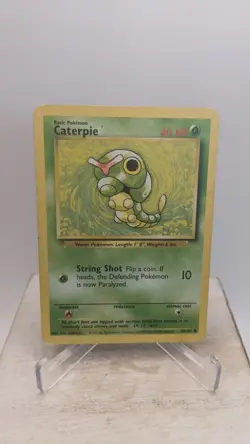 Vintage Pokemon TCG WOTC #45/102 Caterpie Base Set 2 Unlimited Common Card - MP - Image 1