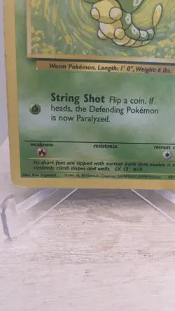 Vintage Pokemon TCG WOTC #45/102 Caterpie Base Set 2 Unlimited Common Card - MP - Image 2