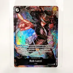 Rob Lucci OP03-092 Alt Art SR Pillars of Strength One Piece Card Game Black - Image 1