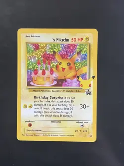 Pokemon ______'s Pikachu Promo Holo Card 24/53 Wotc Promo 50 HP English - Image 1