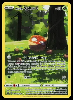 Hisuian Voltorb GG01/GG70 Holo Crown Zenith Galarian Gallery Pokemon Card - Image 1