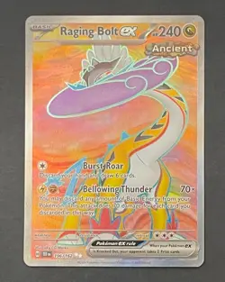Pokemon Card Raging Bolt EX 196/162 Temporal Forces - Near Mint - Image 1
