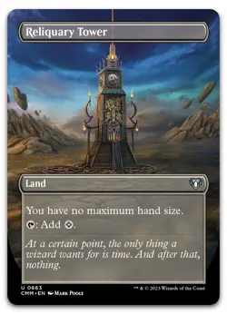 Reliquary Tower (Borderless) #663 (NM) Commander Masters CMM Magic MTG - Image 1
