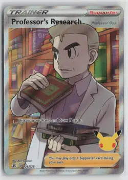 Professor's Research (Professor Oak) 024/025 Ultra Rare Celebrations Pokemon NM - Image 1