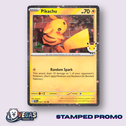 Pikachu 051/162 Cosmos Holo Pokemon Day 2026 Promo Stamped NM Pokemon - Image 1
