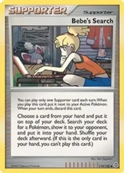 Bebe's Search (#119/132) - Reverse Holofoil DP - Secret Wonders HP Pokemon - Image 1